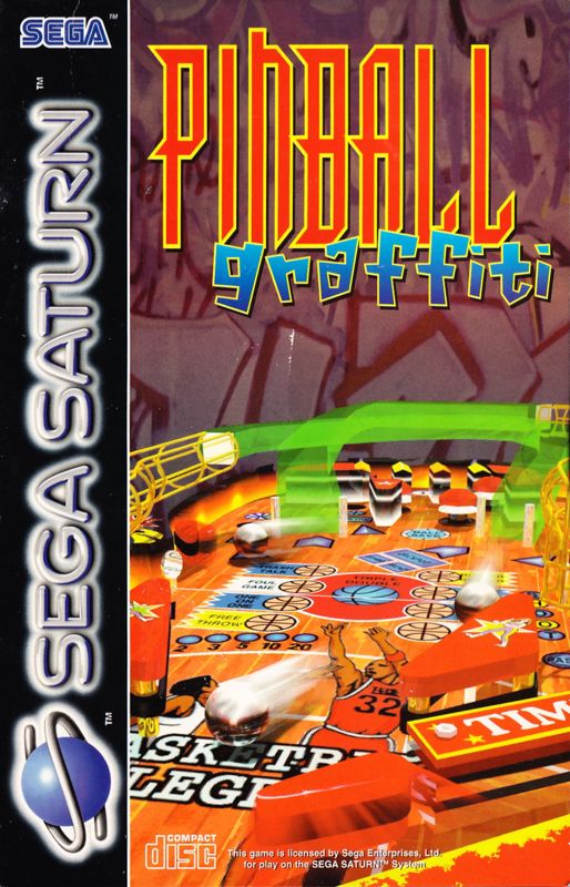 Pinball Graffiti box art for Sega Saturn